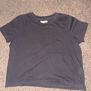 Madewell Black Crop Top